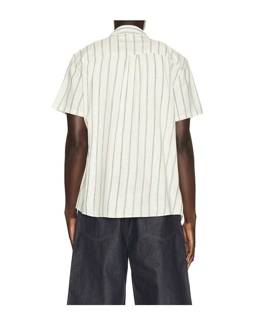 Marine Layer White Classic Stretch Selvage Shirt for men