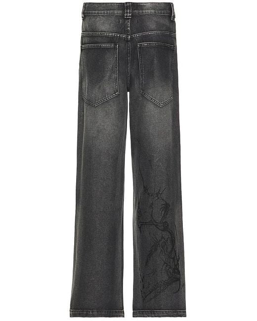 Jaded London Lazy Willy Denim Jeans in Grey for Men | Lyst UK