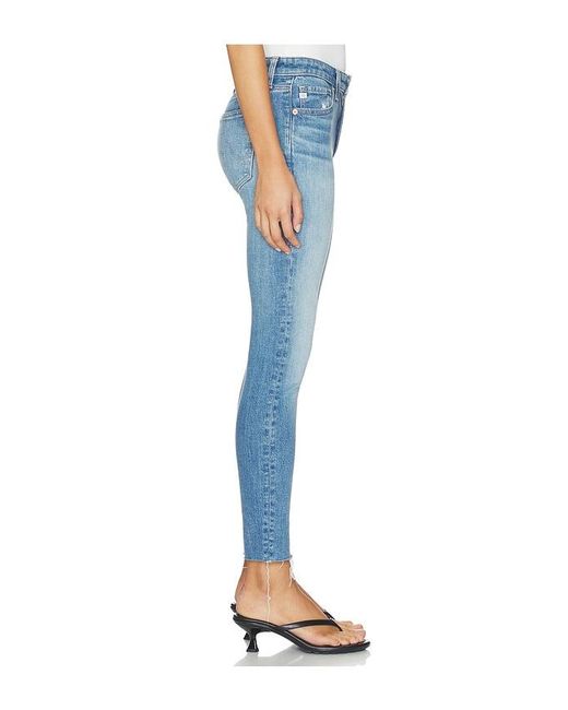 AG Jeans Blue Farrah Ankle Skinny Jeans