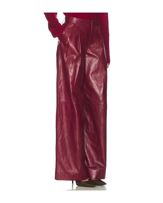 Jonathan Simkhai Red Kobie Pant