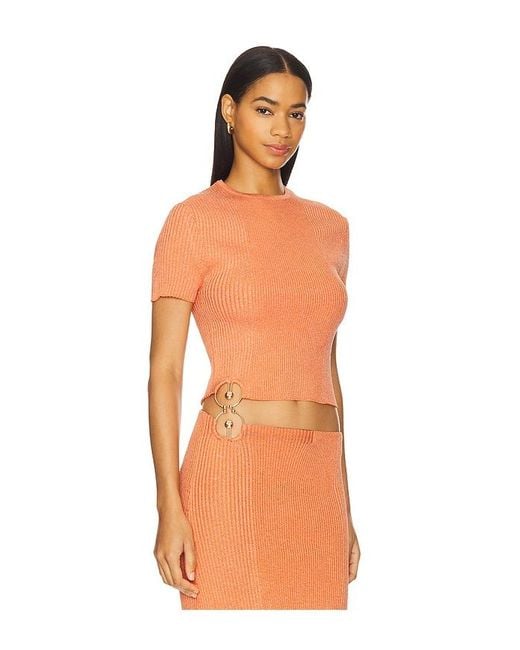 OSIS STUDIO Orange Kelly Top
