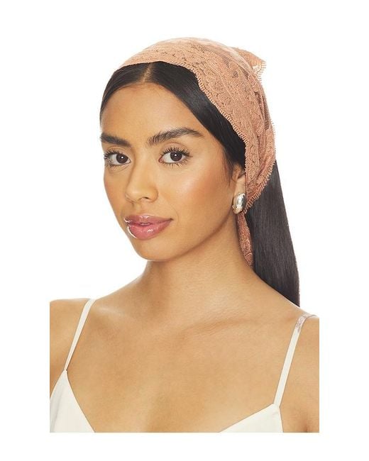 Zimmermann Orange Lace Neck Scarf