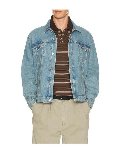 Lacoste Blue Croc Jean Jacket for men