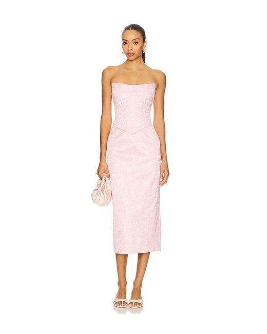Lovers + Friends White Josephine Midi Dress