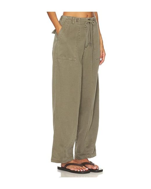 James Perse Green Oversized Military Pant