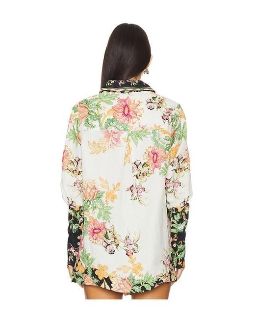 Hemant & Nandita Multicolor Oversized Shirt With Hand Crafted Buttons