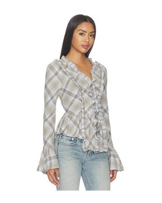 Lioness White Odette Long Sleeve Top