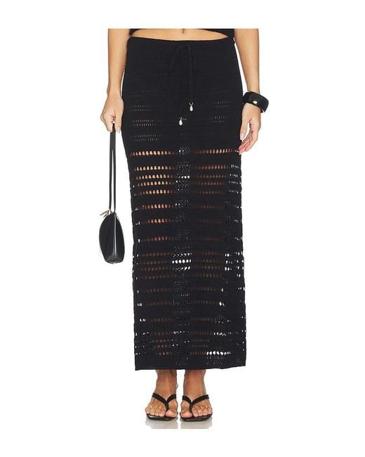 LSPACE Black Tula Skirt