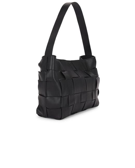 St. Agni Black Woven Mini Tote
