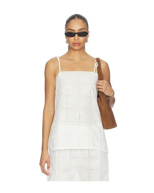 Faithfull The Brand White Mora Top