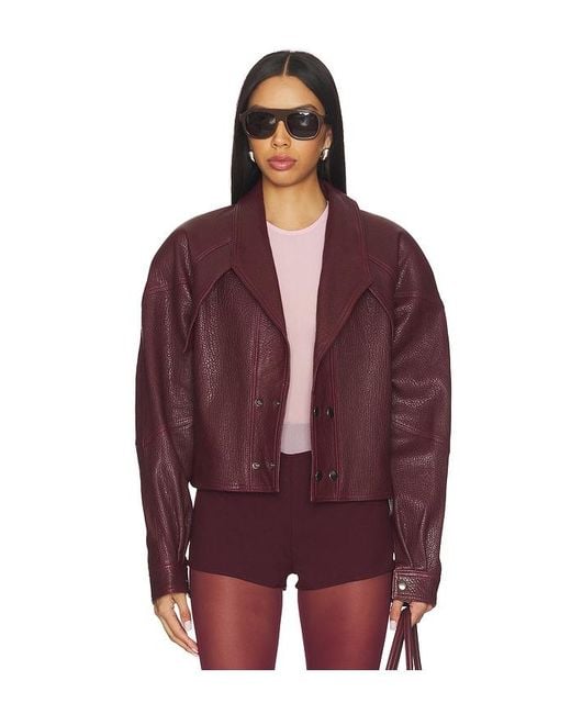 Manokhi Purple Karo Jacket