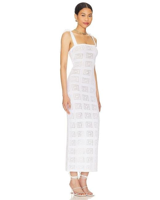 Tularosa White Keani Open Back Dress