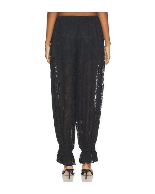 WeWoreWhat Black Balloon Lace Trouser