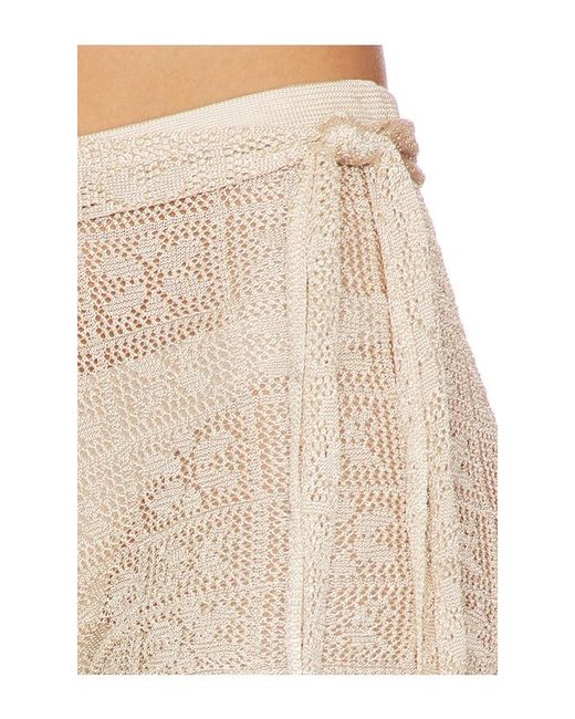 Tiger Mist White Fern Crochet Short