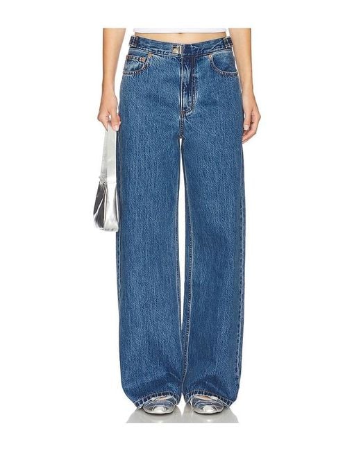 Still Here Buckle ワイドレッグ Blue