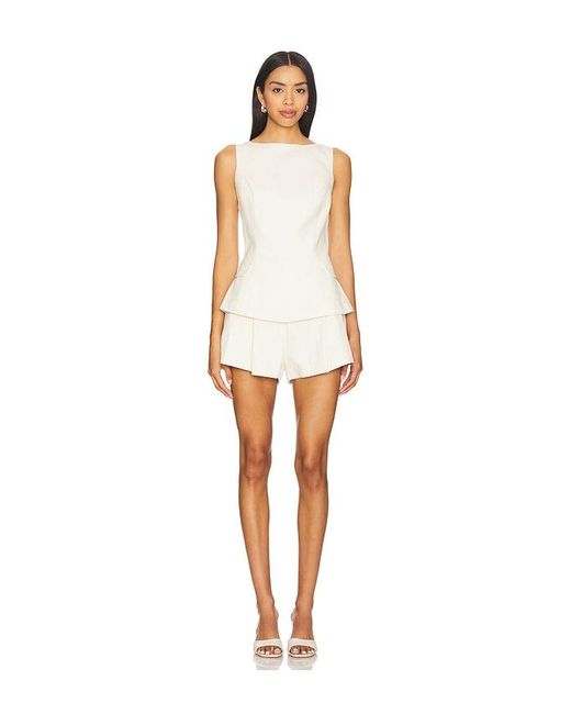 Line & Dot White Veni Top