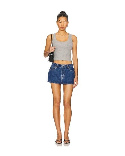 EB DENIM Blue Cherry Mini Skirt
