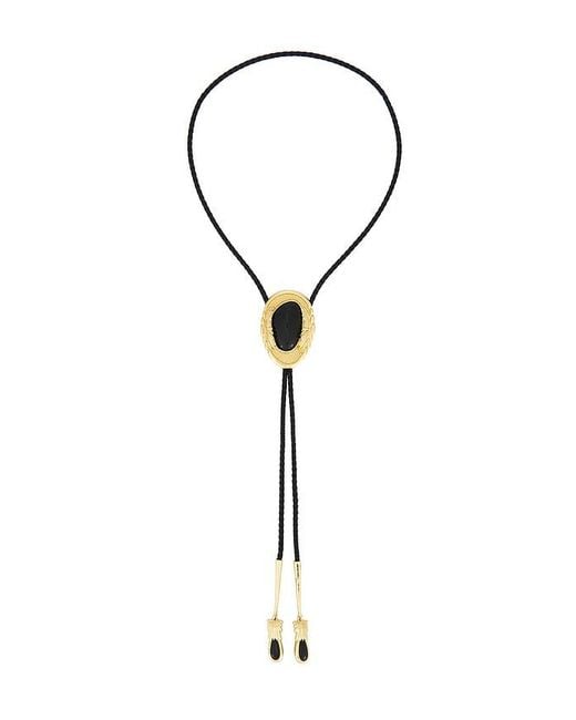 petit moments Black Dolly Bolo Tie Necklace