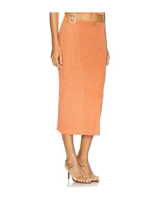 OSIS STUDIO Orange Lux Skirt