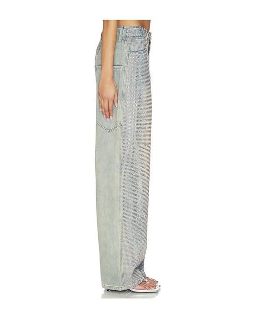 AFRM Gray Prescott Barrel Jeans