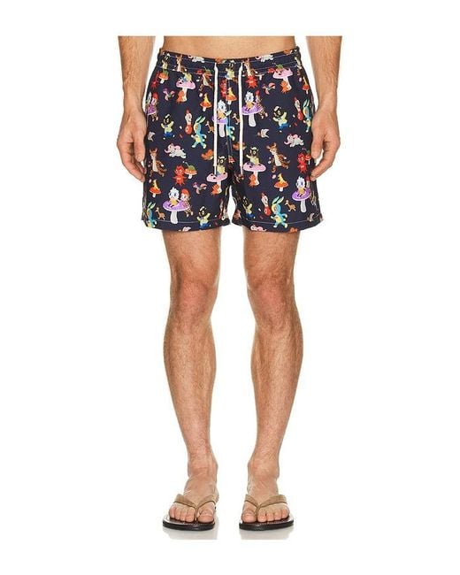 ARRELS Barcelona Black Catch The Wind X Gary Baseman Exclusive Swim Shorts for men