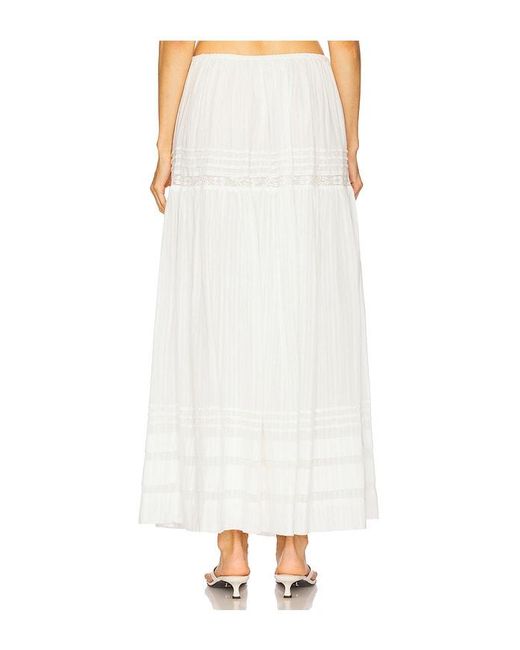 LSPACE White Reia Skirt