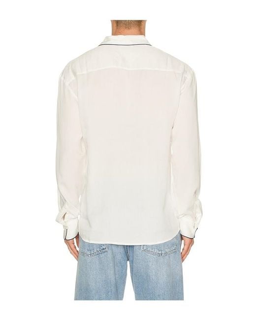 KROST White Jordan Piping Shirt for men
