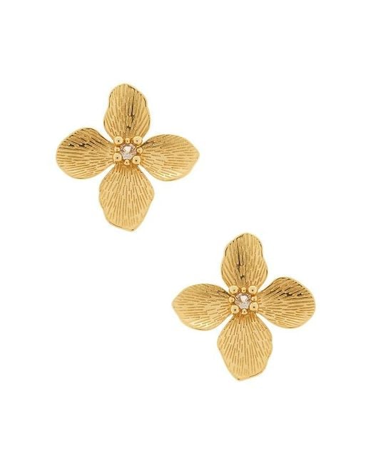 Natalie B. Jewelry Metallic Flora Stud Earring