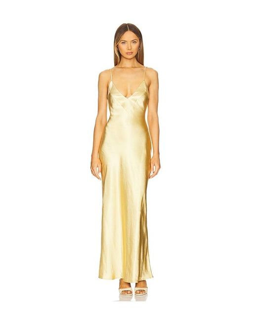SNDY'S Metallic Spain Maxi Dress