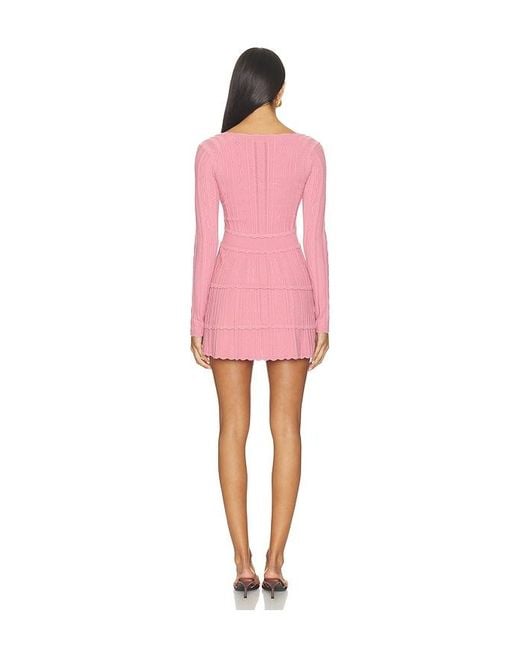 LoveShackFancy Pink Lunelle Dress