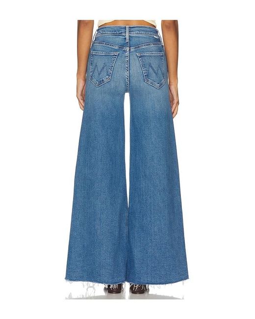 Mother Blue The Tomcat Swisher Sneak Fray Jeans