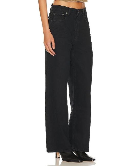 Agolde Black Low Slung Baggy Jeans