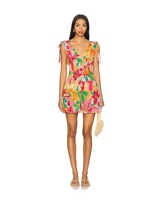 Amanda Uprichard Orange Prescott Romper