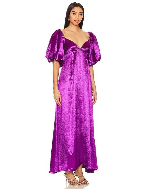 Caroline Constas Purple Enya Gown