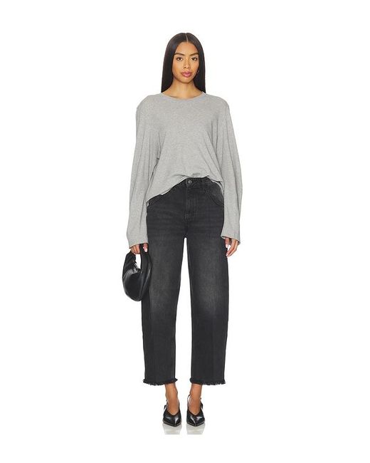 seventy + mochi Black Bo Zip Wide Leg Jeans