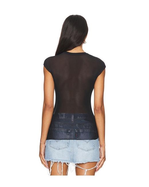 Nina Top En Color Negro Talla (También En 2X) AFRM de color Blue