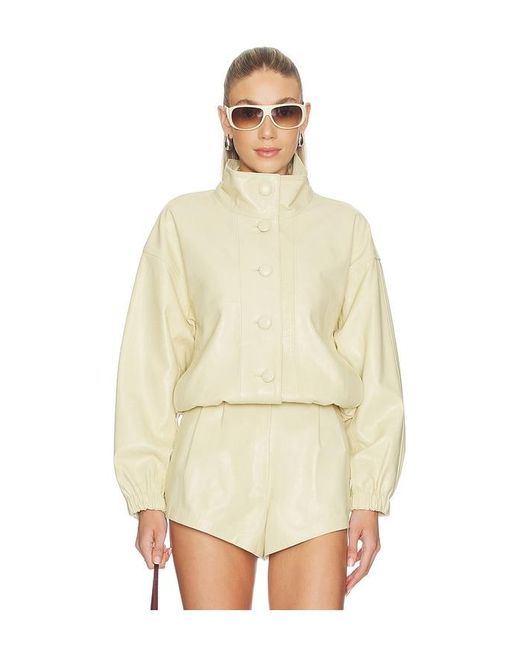 Dodiee Natural Kate Leather Bomber