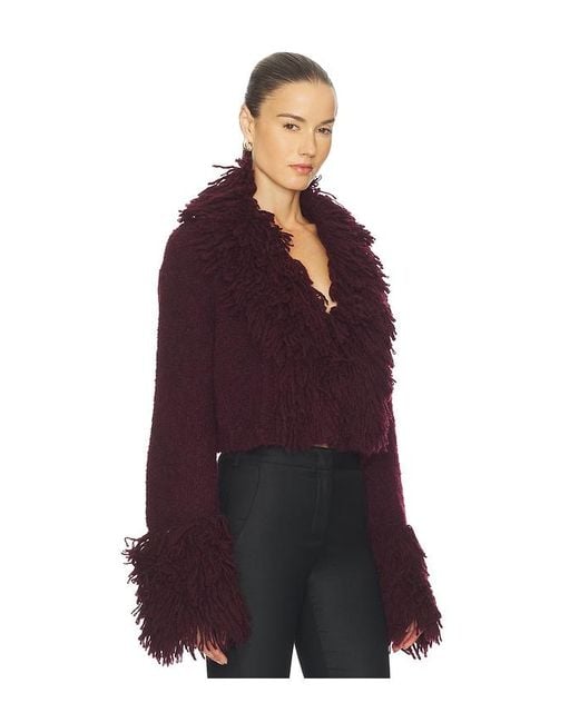 AMUR Purple Lilia Knit Top