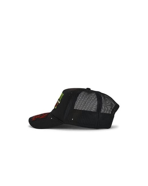 MadeWorn Guns N' Roses Hand Painted Patched & Pinned Trucker Hat in Black für Herren