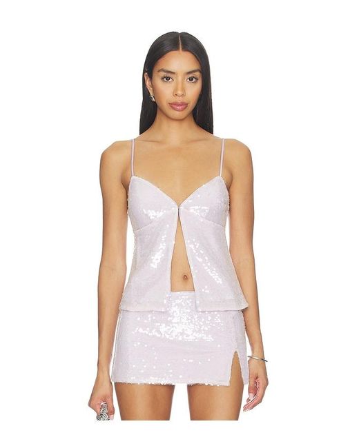 Lovers + Friends White Lola Top