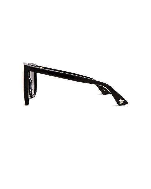 Gucci Black Light Acetate Cat Eye Sunglasses