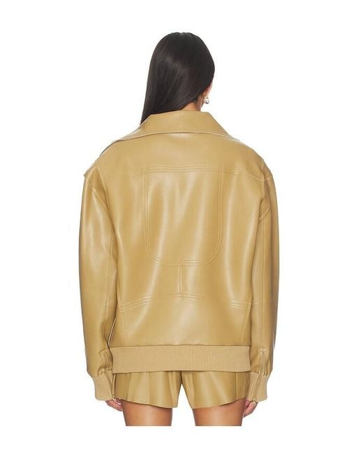 Norma Kamali Yellow Oversized Moto Jacket
