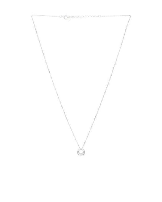 Shashi White Orbit Pendant Necklace