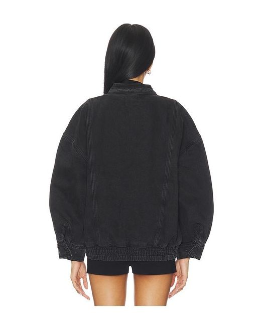 seventy + mochi Black Oversized Juno Zip Jacket