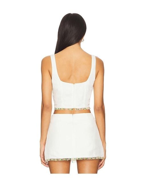 Amanda Uprichard White Jace Top