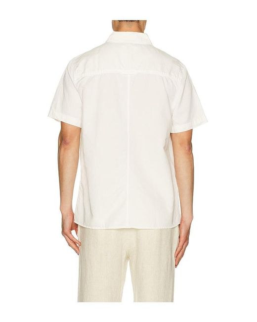 Citizens of Humanity White Short Sleeve Pocket Cairo Shirt for men