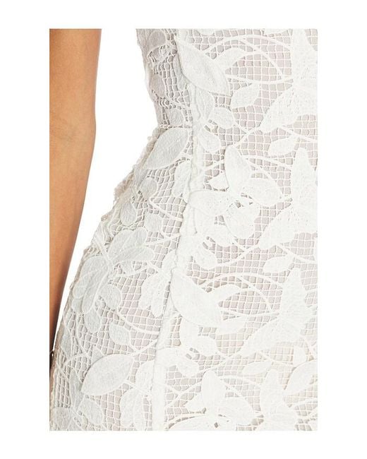 Blumarine White Macrame Lace Dress