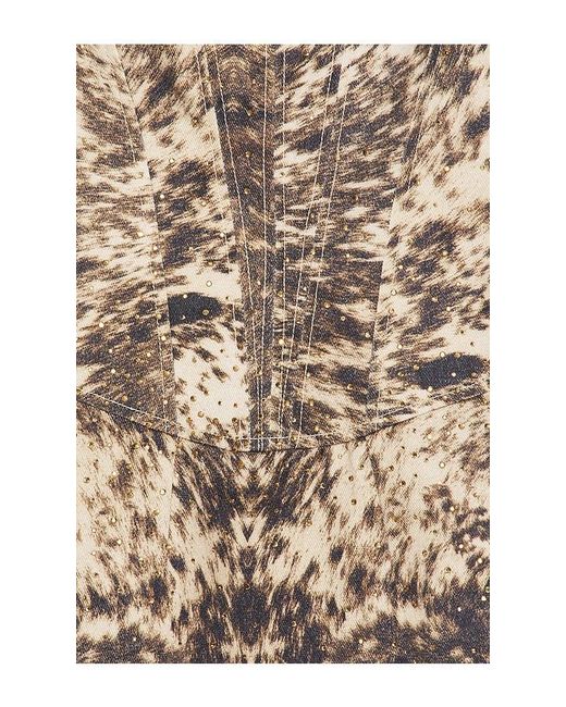 GIUSEPPE DI MORABITO Brown Printed Dress