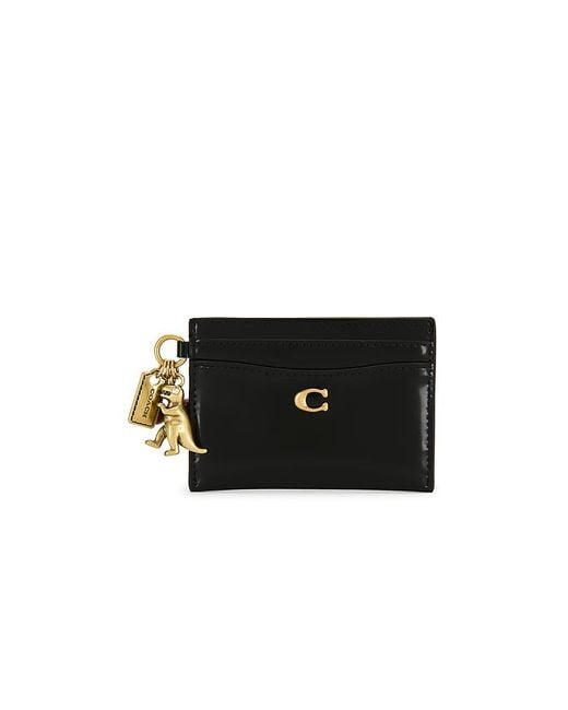 COACH Black Spazzolato Essential Card Case