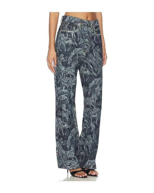 AllSaints Blue Blake Wide Leg